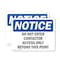 Signmission Do Not Enter Contractor Access Only Beyond OSHA Notice Sign, Vinyl Decal, 10in W x 7in L, 2PK OS-2PACK-NS-D-710-L-11176 - alternate 1